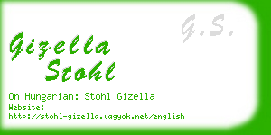 gizella stohl business card